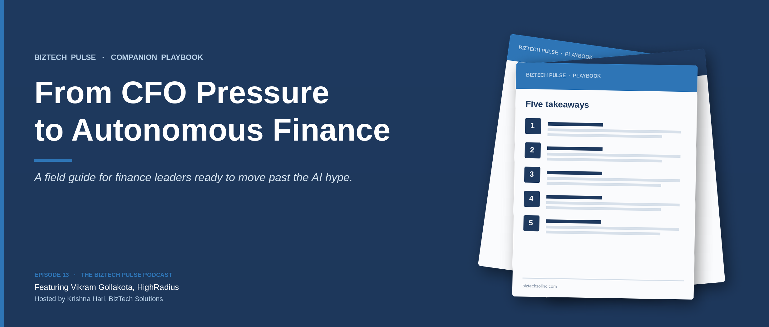 From CFO Pressure to Autonomous Finance
