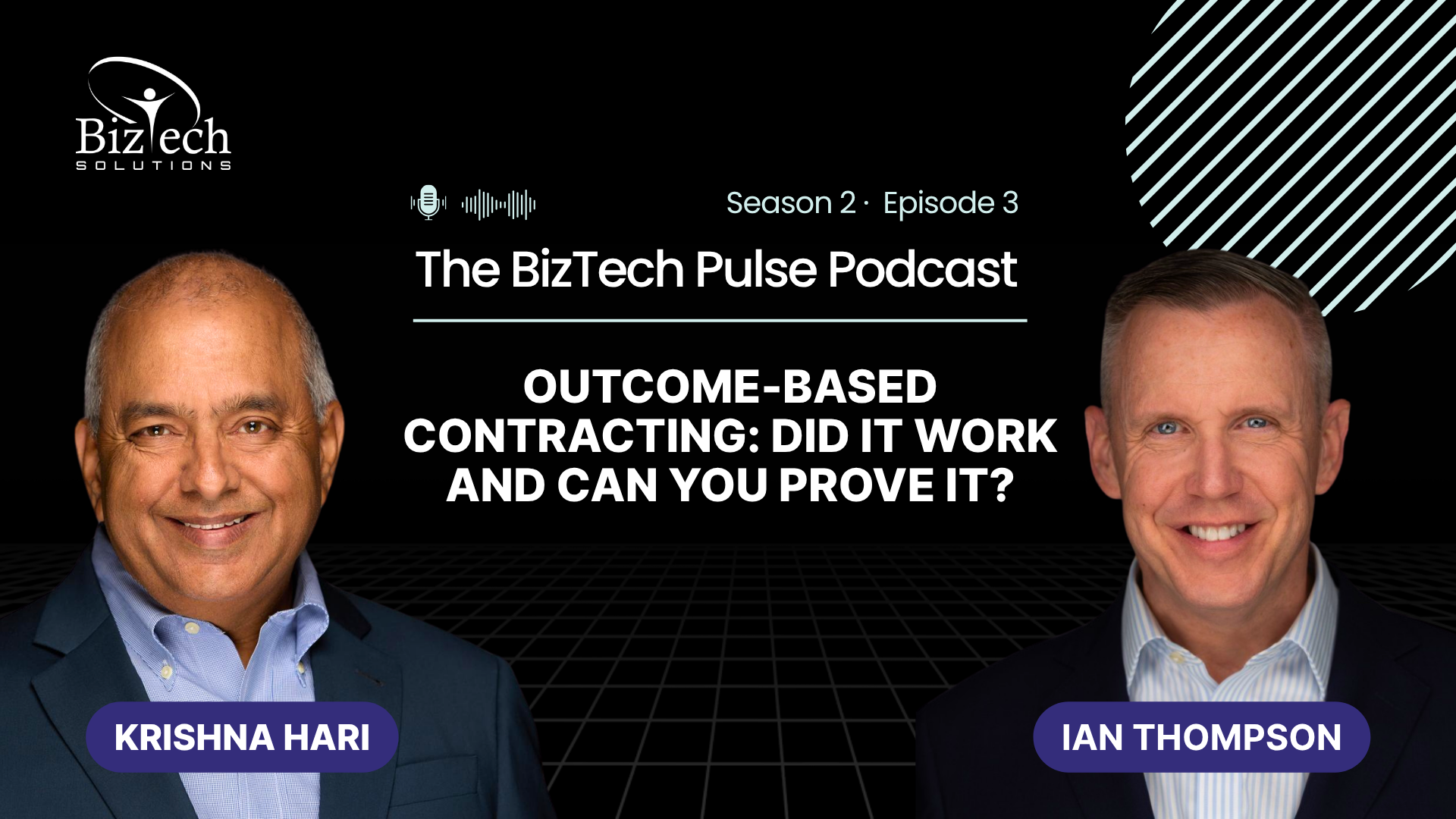 Podcast Thumbnail of The BizTech Pulse Podcast | Season 2 Episode 3 - Krishna Hari with Ian Thompson